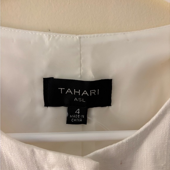 Women’s White Tahari Button-Up Vest Old Money - Picture 3 of 3